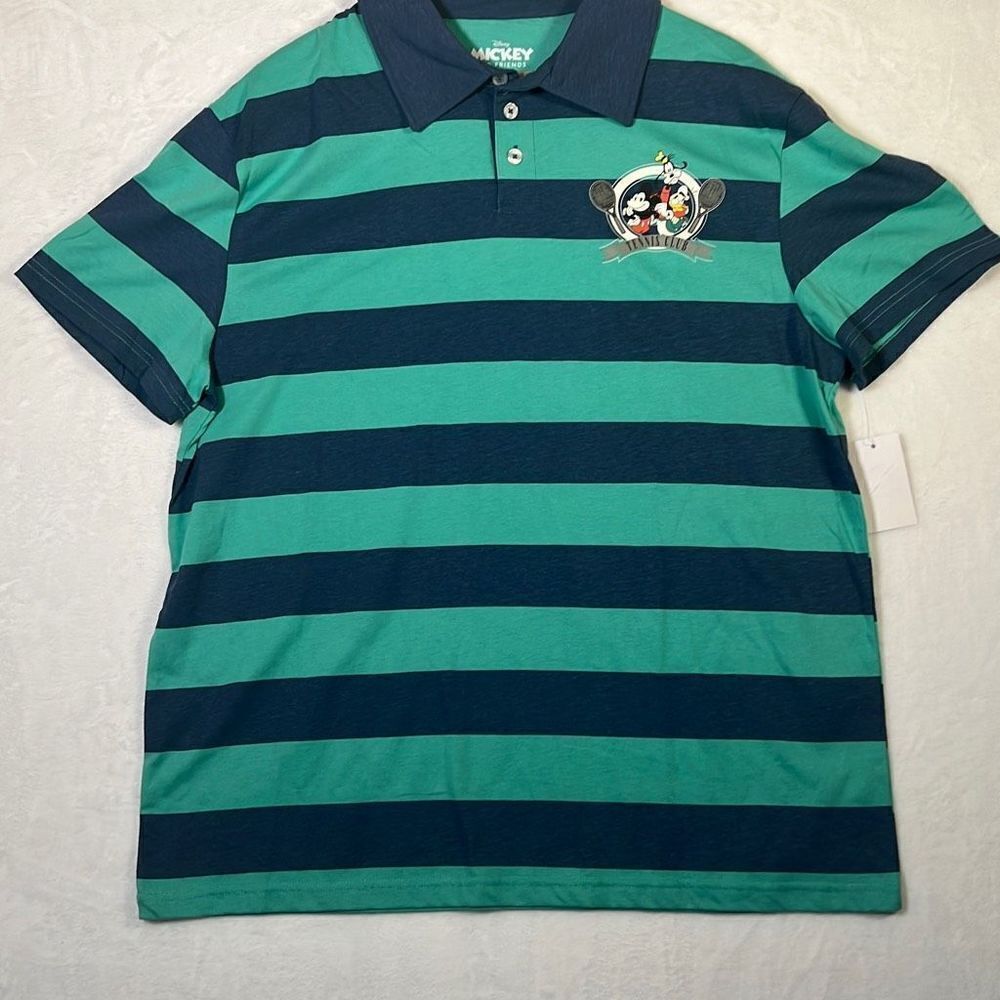 Disney Mickey and friends tennis club polo shirt- NWT-Men XL